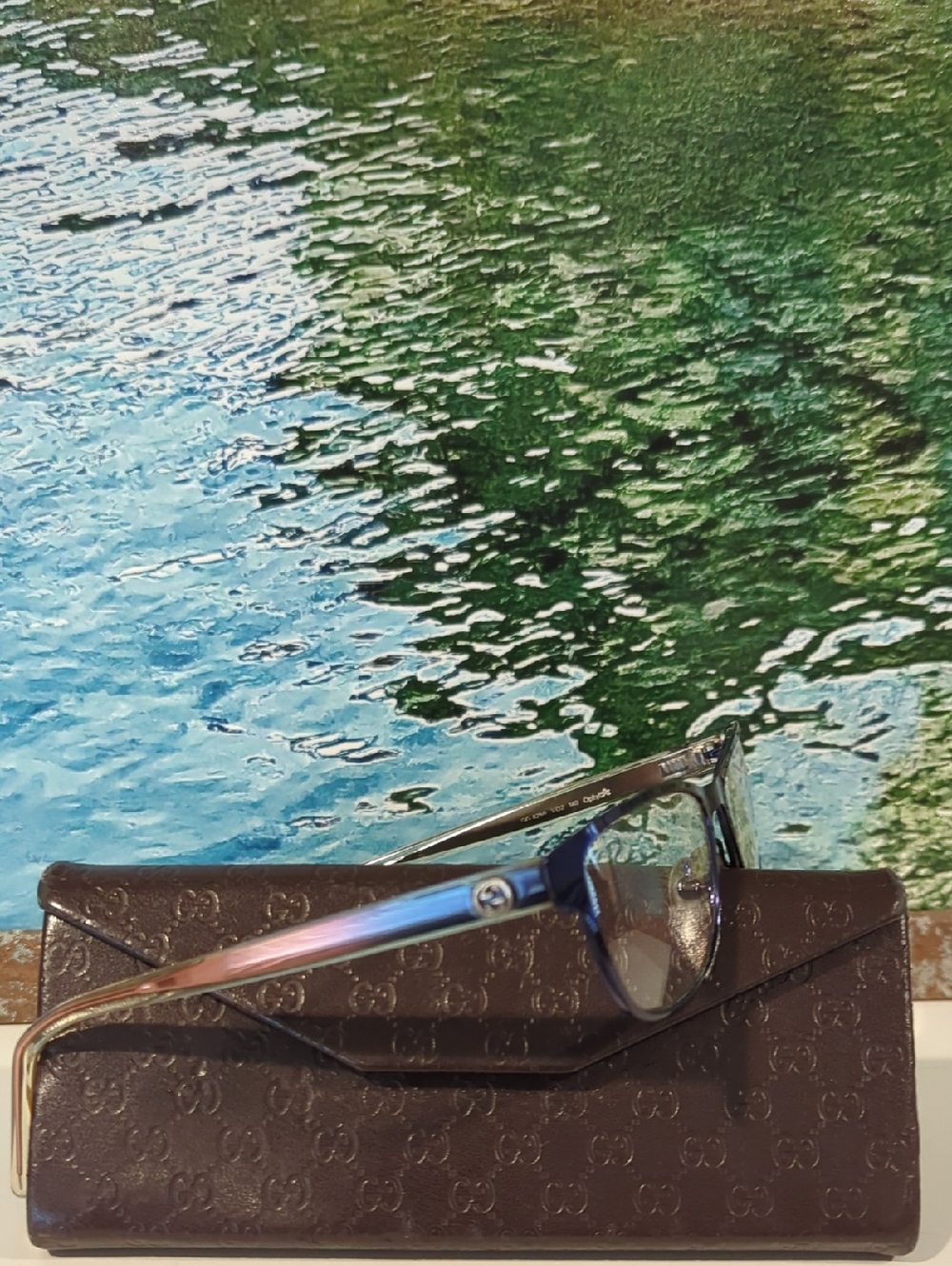 Gucci GG 4259 Frames - blue gradient "VO2" With GUCCI eyeglasses Case